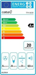 Okap Cata Okap konwencjonalny Cata TFH6630WH Biały 13