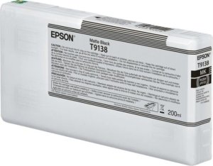 Tusz Epson Oryginalny Wkład Atramentowy Epson T9138 Czarny matowy 1