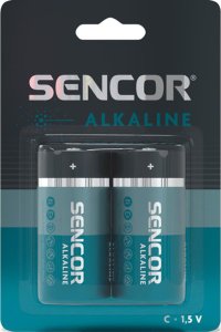 Sencor Bateria alkaliczna, C (LR14), ogniwo typ C, 1.5V, Sencor, blistr, 2-pack 1