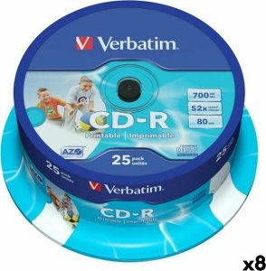 Verbatim CD-R Verbatim 25 Części 700 MB 50 MB/s (8 Sztuk) 1