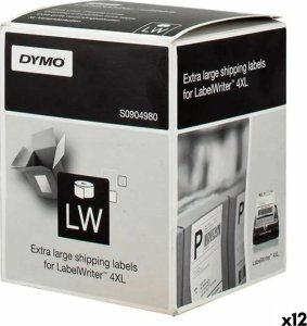 Dymo Etykiety do Drukarki Dymo LW 4XL Czarny/Biały 104 x 159 mm (12 Sztuk) 1