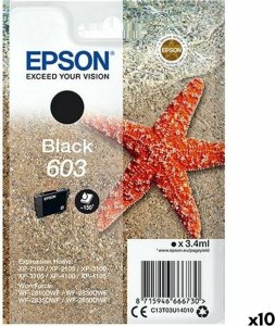 Tusz Epson Oryginalny Wkład Atramentowy Epson P-2100, 3100, 4100 / WF-2830DWF, 2850DW - N 603 Czarny (10 Sztuk) 1