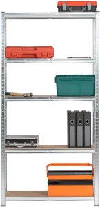 Fancy Garden REGAŁ METALOWY 90x30x180 SREBRNY 10