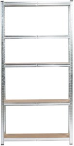 Fancy Garden 2x REGAŁ METALOWY 90x30x180 SREBRNY 8