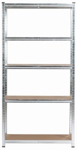 Fancy Garden 2x REGAŁ METALOWY 90x40x180 SREBRNY 8