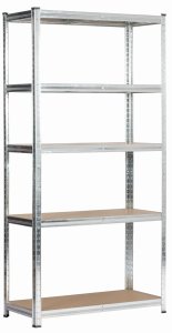 Fancy Garden 2x REGAŁ METALOWY 90x40x180 SREBRNY 10