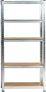 Fancy Garden 2x REGAŁ METALOWY 70x30x154 SREBRNY 8