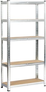 Fancy Garden 2x REGAŁ METALOWY 70x30x154 SREBRNY 10