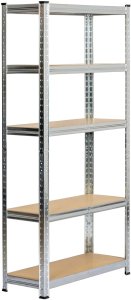 Fancy Garden 2x REGAŁ METALOWY 70x30x154 SREBRNY 11