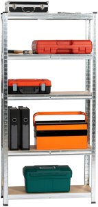 Fancy Garden 2x REGAŁ METALOWY 70x30x154 SREBRNY 12