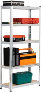 Fancy Garden 2x REGAŁ METALOWY 70x30x154 SREBRNY 13