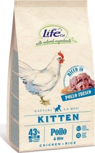 Life Pet Care Life Cat Karma Sucha dla Kociąt Kurczak 1,5kg 1