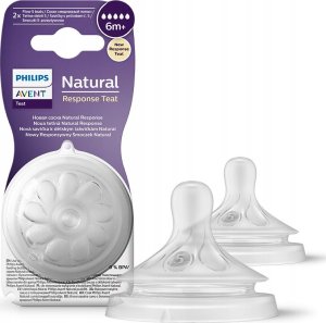 Philips Philips AVENT Natural Response SCY965/02 Anti-colic teats with Flow 5 teats, Orthodontic, Anti-colic valve, 2 pc(s) 1