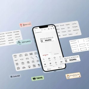 Drukarka etykiet Niimbot Niimbot Tiskárna štítků D11-H Smart, růžová + role štítků 160 ks 3