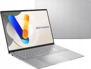 Laptop Asus Asus Vivobook S 16 OLED M5606UA-MX078W | Silver | 16 " | OLED | 3.2K | 3200 x 2000 pixels | Glossy | AMD Ryzen 7 | 8845HS | 16 GB | LPDDR5X | Solid-state drive capacity 1000 GB | AMD Radeon Graphics | Windows 11 Home | 802.11ax | Bluetooth ver 1