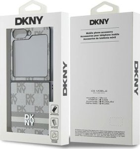 DKNY DKHCZF6PCPTSSE Z Flip6 F741 beżowy/beige Chequered Pattern Printed Stripes 8