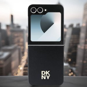 DKNY DKHCZF6PSMCSLK Z Flip6 F741 czarny/black lether Matal Stack Logo 11