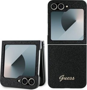 Guess Guess GUHCZF6HGGSHK Z Flip6 F741 czarny/black 4G Glitter Script 1