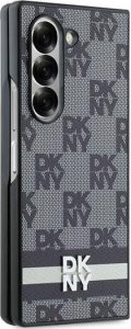DKNY DKHCZFD6PCPTSSKZ Fold6 F956 czarny/black Chequered Pattern Printed Stripes 5
