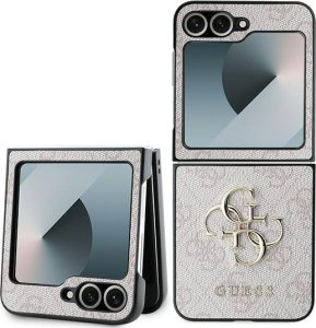 Guess Guess GUHCZF64GMGPI Z Flip6 F741 różowy/pink Leather 4G Metal Logo 1