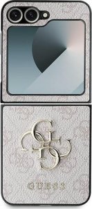 Guess GUHCZF64GMGPI Z Flip6 F741 różowy/pink Leather 4G Metal Logo 2