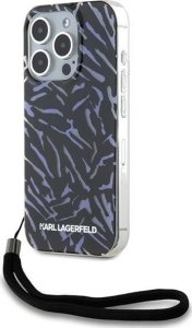 Karl Lagerfeld Karl Lagerfeld KLHCP15XHZBPKCCU iPhone 15 Pro Max 6.7" fioletowy/purple Zebra With Cord 1