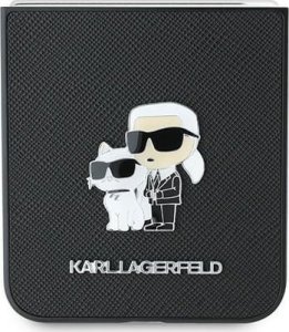 Karl Lagerfeld KLHCZF6SAPKCNPK Z Flip6 F741czarny/black Saffiano Metal Pin 5