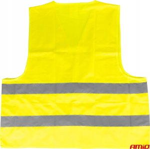 AMiO Kamizelka ostrzegawcza odblaskowa żółta xl z certyfikatem amio-03934 7