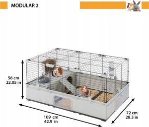 Ferplast FERPLAST MODULAR 2 CAGE 109x72x56 cm 4