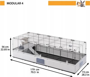 Ferplast FERPLAST MODULAR 4 CAGE 179x72x56 cm 3