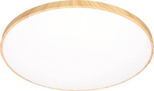 Lampa sufitowa Candellux TENS lampa sufitowa plafon drew. 48W LED 3000/4000/6000K 59cm klosz biały, pilot 1