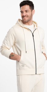 Ombre Męski komplet dresowy bluza rozpinana + spodnie kremowy V11 Z83 L 2