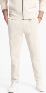 Ombre Męski komplet dresowy bluza rozpinana + spodnie kremowy V11 Z83 L 5
