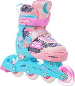 Rolki Raven Inlineskates Rolki Regulowane RAVEN Etta 27-30 Kółka LED 1