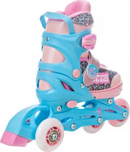 Rolki Raven Inlineskates Rolki Łyżwy Wrotki Regulowane 4w1 RAVEN Etta 27-30 Kółka LED 9