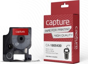 Capture 24mm x 5.5m Black on White 1