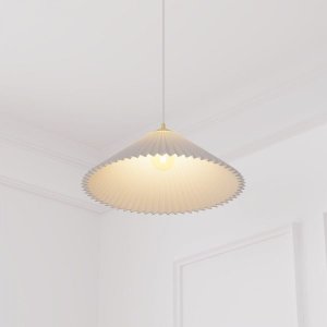 Atmosphera Lampa wisząca biała JIL harmonijka, Ø 49 cm 2