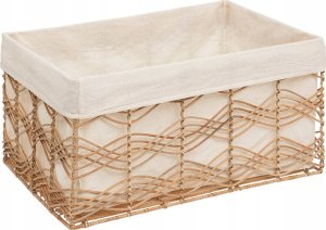 Atmosphera Pudełka do przechowywania plecione ROSY, 4 pojemniki 4