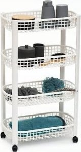 5five Wózek kuchenny na kółkach BASKET, plastikowy, 46,5 x 25,5 x 79 cm 5