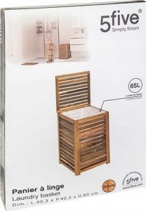 Kosz na pranie 5five Drewniany kosz na pranie ACACIA, 65 l 5