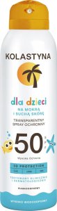 KOLASTYNA OPALANIE KOLASTYNA Transparentny Spray ochronny dla dzieci - na mokrą i suchą skórę SPF50  150ml 1