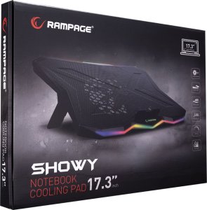 Podstawka chłodząca Rampage Showy 15-17", RGB, regulowana (AD-RC8 SHOWY) 7