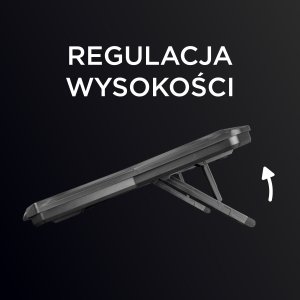 Podstawka chłodząca Rampage Showy 15-17", RGB, regulowana (AD-RC8 SHOWY) 9