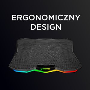 Podstawka chłodząca Rampage Showy 15-17", RGB, regulowana (AD-RC8 SHOWY) 11