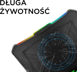 Podstawka chłodząca Rampage Showy 15-17", RGB, regulowana (AD-RC8 SHOWY) 12