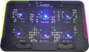 Podstawka chłodząca Rampage Sixpower R9 15,6", RGB, regulowana 3