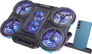 Podstawka chłodząca Rampage PROTE R6 10-17", RGB, regulowana 2