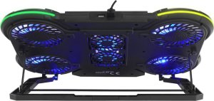 Podstawka chłodząca Rampage PROTE R6 10-17", RGB, regulowana 4