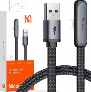 Kabel USB Mcdodo Kabel kątowy USB do lightning Mcdodo CA-2790, 1.2m (czarny) 1