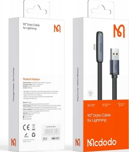 Kabel USB Mcdodo USB-A - Lightning 1.8 m Czarny (CA-2791) 11